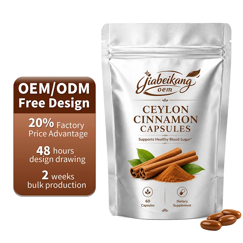 OEM Ceylon Cinnamon Capsules Healthy Blood Sugar Supplement